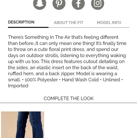 Something in the Air Red Floral Print Dress - Picture 9 of 11